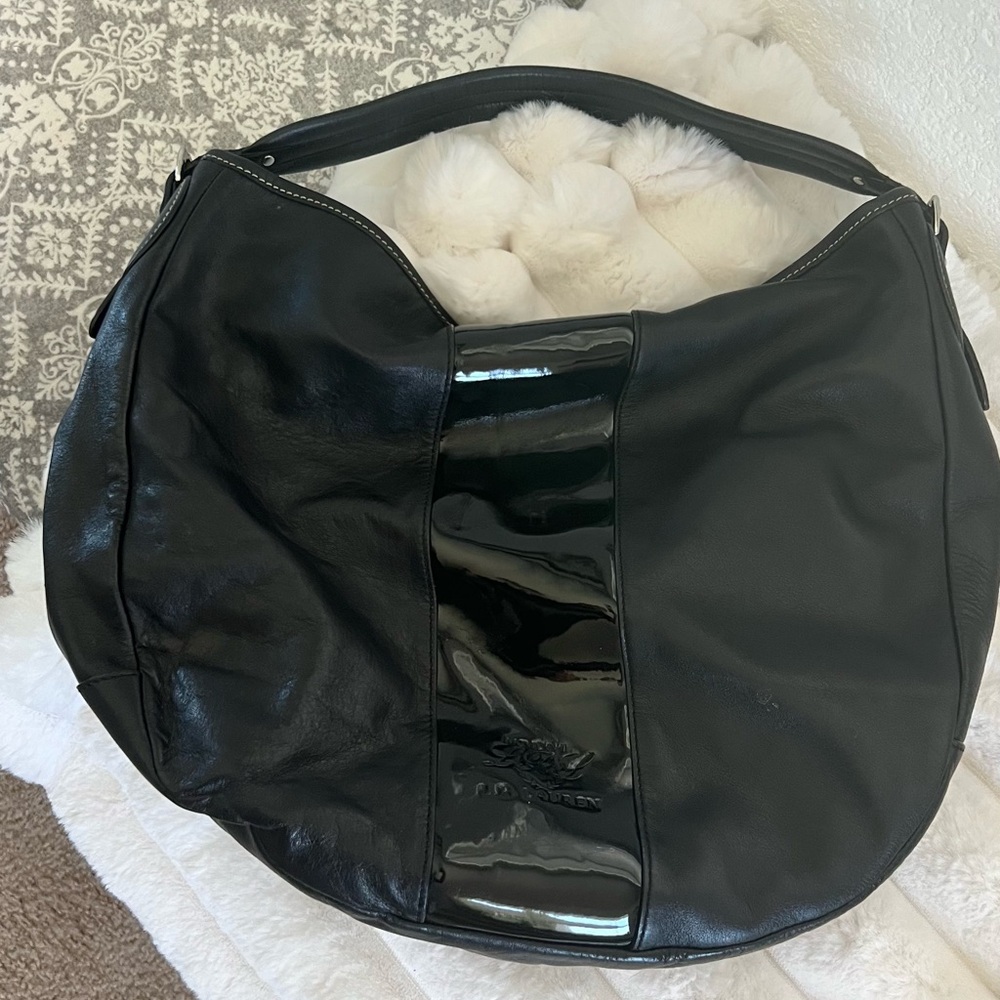 USED  Ralph Lauren Large Black Leather Bag